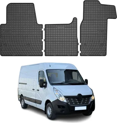 Immagine prodotto di 2010-2025 Renault Master tappetini in gomma nera 3 pz