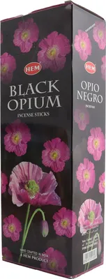 Produktbild von 6x 20 Stück Räucherstäbchen - HEM - Black Opium - Duftmischung