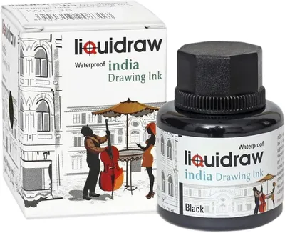 Productafbeelding van Tekening india inkt - 35ml - Zwarte