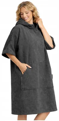 Zdjęcie produktu dla Ręcznik Bawełniany Kąpielowy na Basen do Sauny Poncho 100% Bawełna Frotte