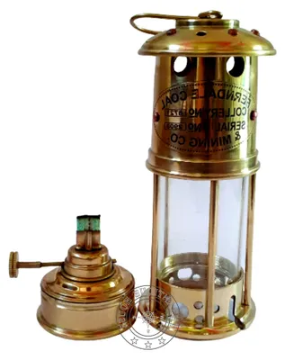 Produktbild von Funktionierende Messing Bergmann-Lampe 17,8 cm Antik Maritim Schiffsboot Öl-Laterne Wohnkultur Geschenk