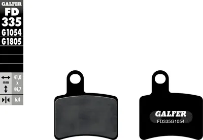 Image de Plaquettes de frein Galfer FD335G1054 semi-métalliques
