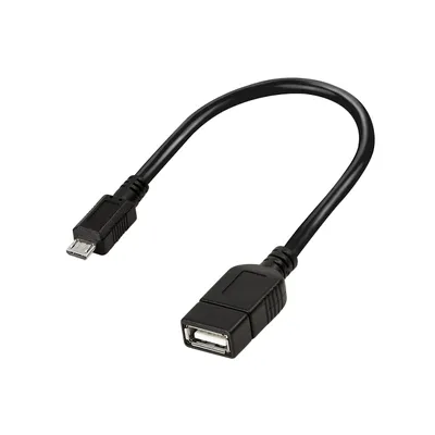 Produktbild von LogiLink USB Anschlusskabel Micro USB-Stecker - USB-Kupplung schwarz
