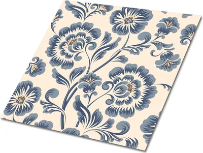 Produktbild von Selbstklebende Platten 30x30 cm Wandpaneele 9 Stück im Set Wanddeko - Klassisches Blumenmuster