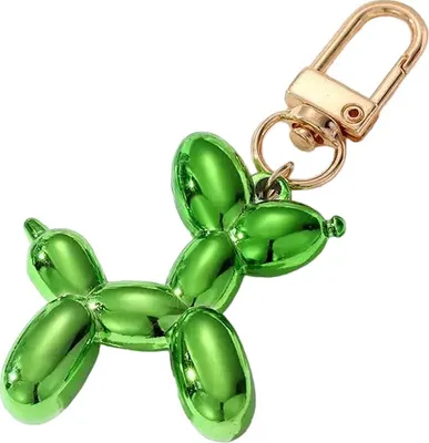 Image de Porte-clés Dog - Vert, un accessoire amusant KP30479