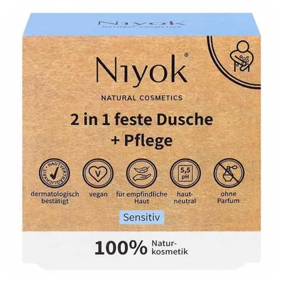 Produktbild von Niyok 2 in 1 feste Dusche + Pflege - Sensitiv 80g