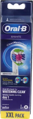 Produktbild von Oral-B 3D White 80339420, 8 Stück(e), Weiß, Deutschland, Oral-B, 43,6 g, 33 mm