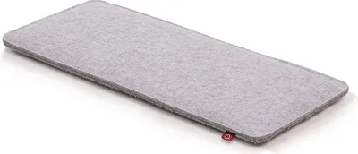 Produktbild von Filzmatte für Fensterbänke, gepolsterte · hellgrau · S · ca. 60 x 26 cm