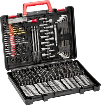 Immagine prodotto di Set di cacciaviti di alta qualità Borebitssæt da 318 pezzi con custodia per il trasporto - Multifunzionale e pratico - Set di utensili professionali per il commercio e il fai da te.
