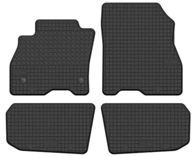 Image de Tapis de sol en caoutchouc pour Nissan Leaf I 2010-2017 (hayon) – 4 pièces, noirs, sur mesure