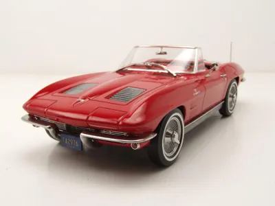 Immagine prodotto di Norev 189056 Chevrolet Corvette C2 Sting Ray Convertible 1963 rosso 1:18