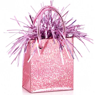 Produktbild von Ballongewicht 170g Tüte Holo Rosa