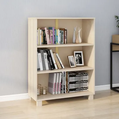 Productafbeelding van Maison Exclusive - Boekenkast HAMAR, honingbruin, 85x35x112 cm, massief grenenhout