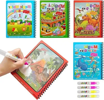 Zdjęcie produktu dla Wasservorhandbuch - Magisches Wasservorhandbuch mit Wassikreideern - Herstellbar - Für Kinder von 3-6 Jahren