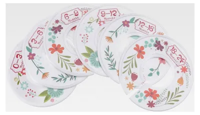 Produktbild von 6 Stück Babykleidungsgrößentrenner aus Kunststoff für die Schrankorganisation