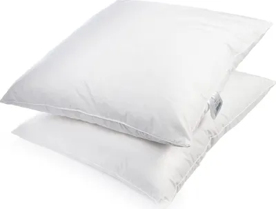 Produktbild von 2er Set  | Kopfkissen 80x80 cm | Füllung: 1000 Gramm Federn, Gänsefedern | 100% Natur Kissen | Bezug: 100% Baumwolle | Federkissen 80 x 80 cm |  zertifizier