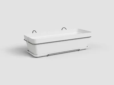 Obrázok produktu pre Artevasi Capri Plant Box Balcony Kit, Biela, 14 L, 285 mm, 502 mm, 207 mm, 6 kusov