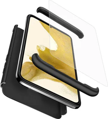 Obrázok produktu pre GKK 360 Puzdro + Ochranné sklo na displej - Samsung Galaxy S22 Plus - čierna