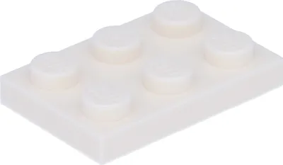 Produktbild von Lego® 2x3 Platten 3021 - 10 Stück Weiß