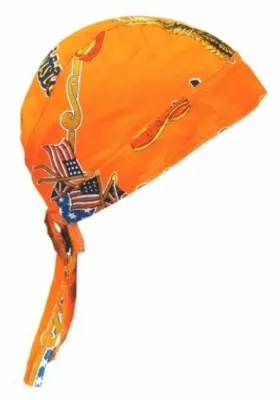 Produktbild von Bandana Kopftuch orange fröhliche Division, Bandana Cap Happy Division orange, Bandana Headscarf Happy Division red,Pañuelo pañuelo Happy Division,Foulard Bandana Happy Division Rouge