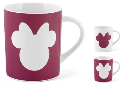 Minnie Mouse Tassen Set 24 Stück, New Bone China, 340 ml