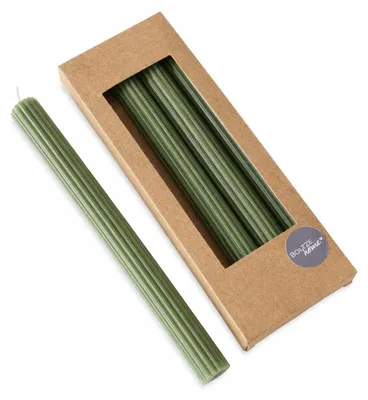 Produktbild von Boltze Gruppe Classic Stabkerze grün 25cm 4tlg