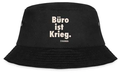 Produktbild von Spreadshirt Stromberg Spruch Büro Ist Krieg Fischerhut, S/M (Caps), Schwarz
