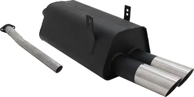 Image de Echappement sport Novus pour BMW Série 3 E36 320 / 323 2x76mm MS-Design avec ABE