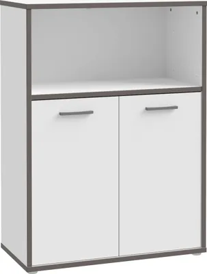 Produktbild von Furniture24 Aktenschrank Mit 2 Türen Weiß/Grau Keflavik Kflr321-J53 Schrank