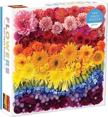 Zdjęcie produktu dla Galison Puzzle Rainbow Flowers 500 elementów