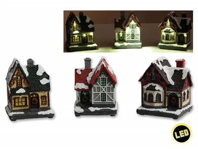 Produktbild von Winterhaus mit LED, 10cm