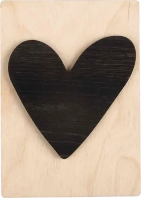 Immagine prodotto di Stampo in legno nero 14,8 x 10,5 cm