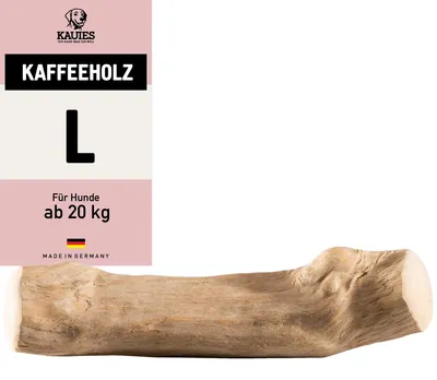 Produktbild von Kauies Kaffeeholz für Hunde - Hundespielzeug 100% natürlich, vegan, koffeinfrei