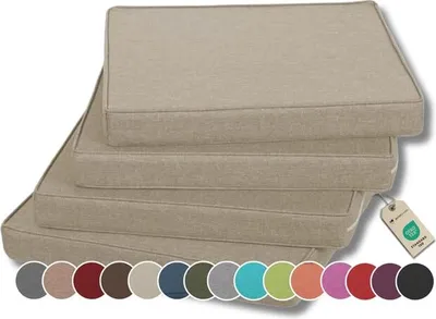 Obrázok produktu pre Vankúš na stoličku - Vankúšik na stoličky FK5 (40x40, krémový, 4)