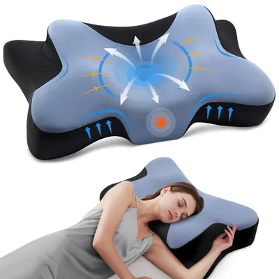 Produktbild von Ergonomisches Nackenkissen - Schlafkissen für Seitenschläfer - Abnehmbarer Bezug - Waschbar