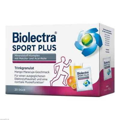 Zdjęcie produktu dla Biolectra Sport plus granulki do picia, 20 saszetek Saszetka