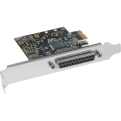 Produktbild von InLine Schnittstellenkarte, 1x parallel 25-pol, PCIe (PCI-Express), PCIe, Parallel, Moschip MCS9900CV-AA, 1,3 mm, 54 g, 175 mm