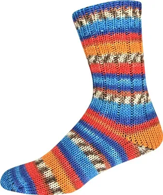 Produktbild von Online Supersocke Sort. 386 Dschungel Color 6-fach Sockenwolle 75% Schurwolle/25 % Polyamid 3175