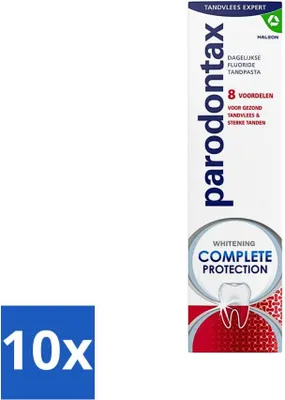 Produktbild von Parodontax - Zahnpasta - Komplettschutz - Extra Frisch - 75 ml - Vorteilspack - 10 Stücke