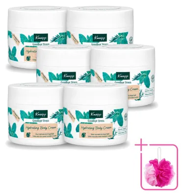 Productafbeelding van 6 x Kneipp Lichaamscreme "Goodbye Stress" - Watermunt & Rozemarijn - 200 ml - Voordeelverpakking - 6 stuks