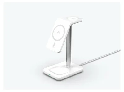 Produktbild von eSTUFF ES638310, Drinnen, AC, Kabelloses Aufladen, Aluminium