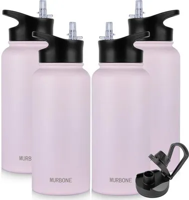 Produktbild von Edelstahl-Trinkflasche 1L BPA-frei, vakuum-isoliert, für Sport