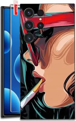 Image de Étui pour Samsung Galaxy S24 Ultra | MOTIFS | Coque en silicone mat + Verre trempé 9H