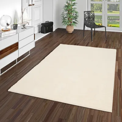 Produktbild von Luxus Super Soft Hochflor Langflor Teppich Silky Creme, Größe:80x150 cm