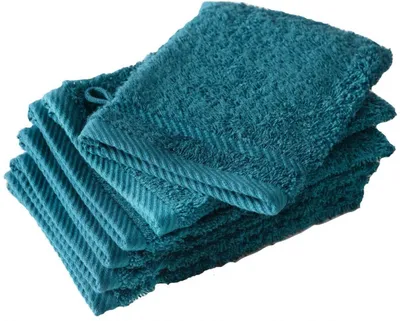 Produktbild von waschlappen Hélène 21 x 15 cm Baumwolle aqua 6 Stück