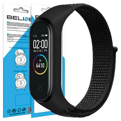 Obrázek produktu pro Beline Pasek Mi Band 7/6/5/4/3 Nylonloopczarny/Black