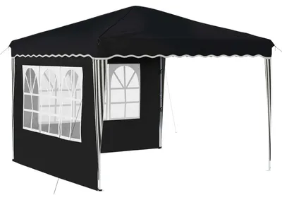 Image de vidaXL Tente de réception pop-up anthracite 288 x 288 x 245 cm en toile Oxford