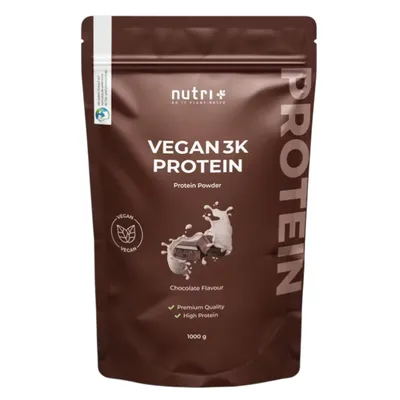 Produktbild von Nutri+ Vegan 3K Protein 1000g Schokolade