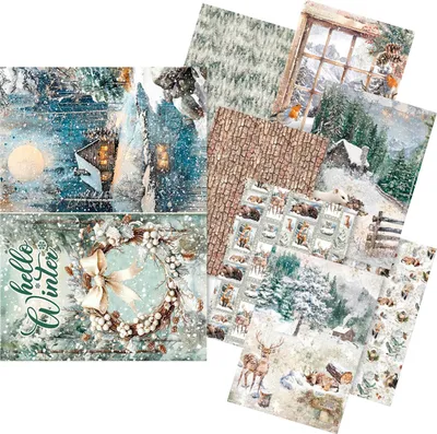 Produktbild von Motiv-Strohseiden Sortiment "Forest Tales", DIN A5, 8er-Set