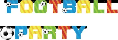 Produktbild von Fußball Party Girlande "Football Party"